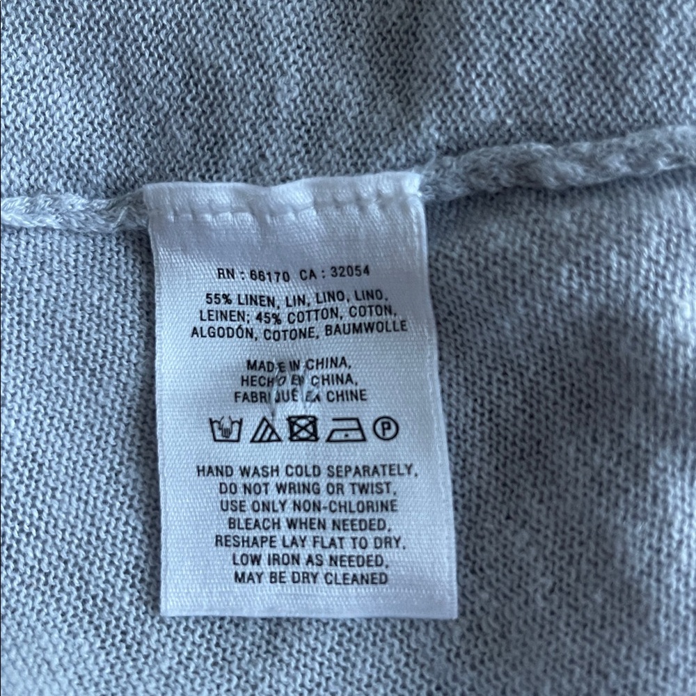 Moth Women’s Light Blue Open Front Long Sleeve Light weight Cardigan EUC Size S - Picture 5 of 5